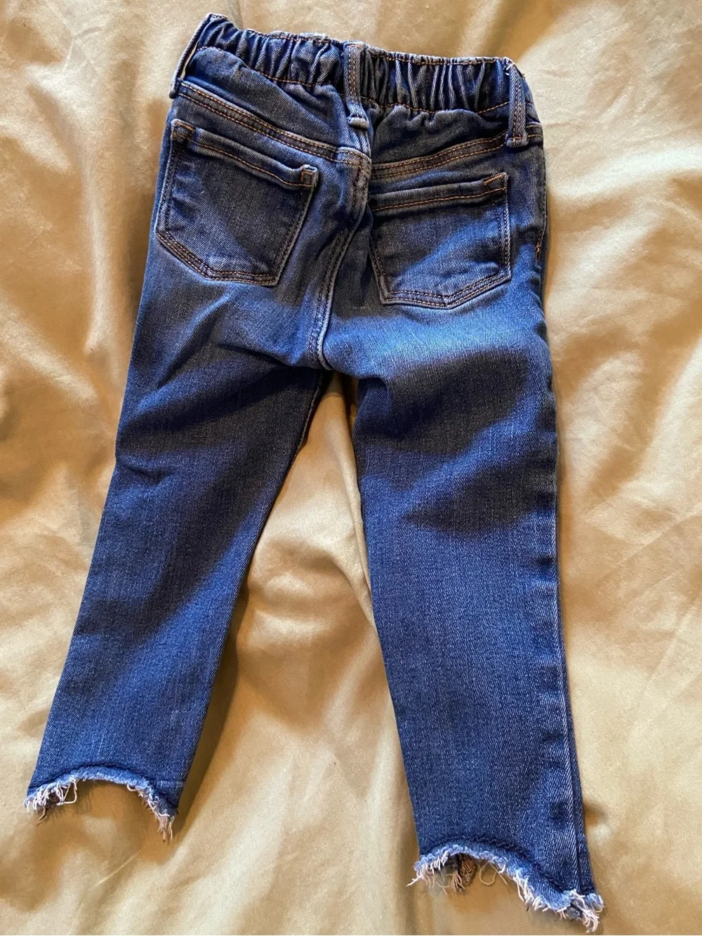 Old Navy 2T girls Distressed Hem Denim Rockstar Jeggings